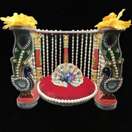 Decorated Pearl Simhasanam